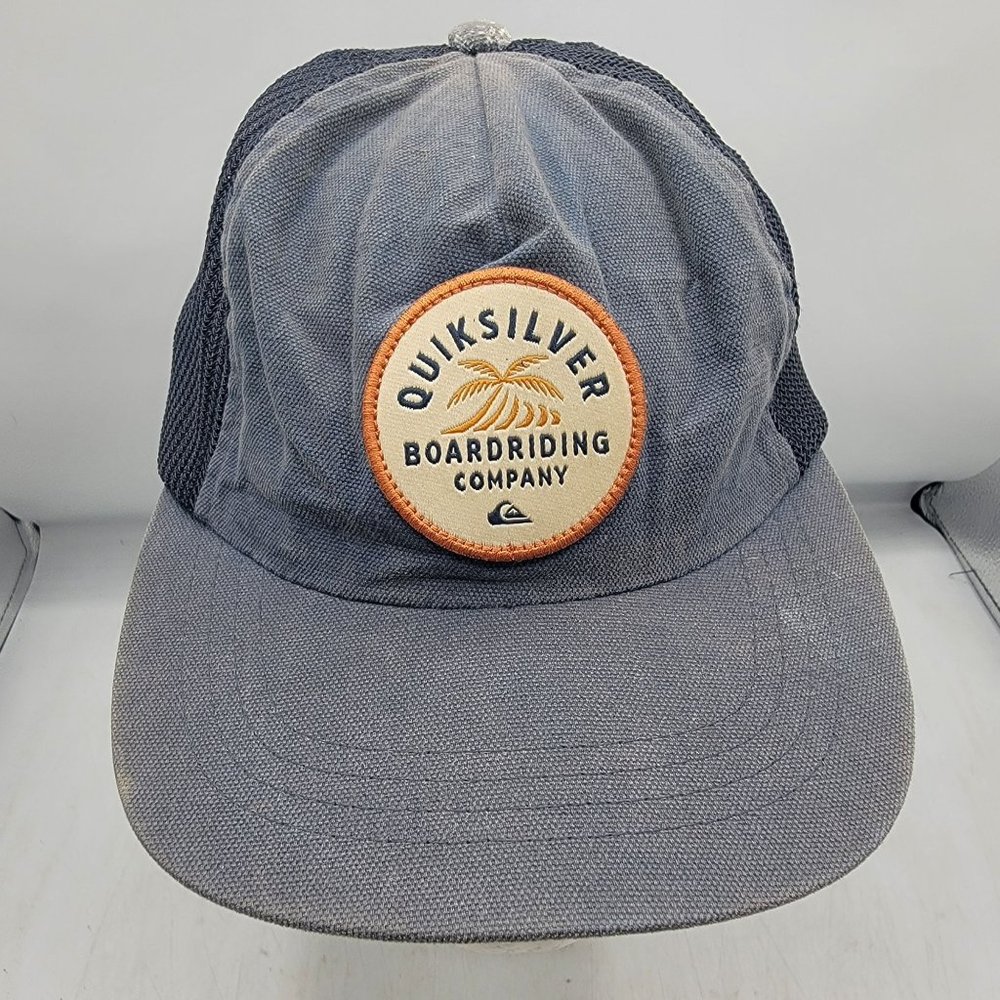 Quiksilver Boarding Company Adults Gray Trucker Hat Adjustable Breathable